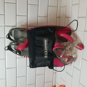 U.S.Divers Kids Snorkeling Set with Carry Bag Ages 6+